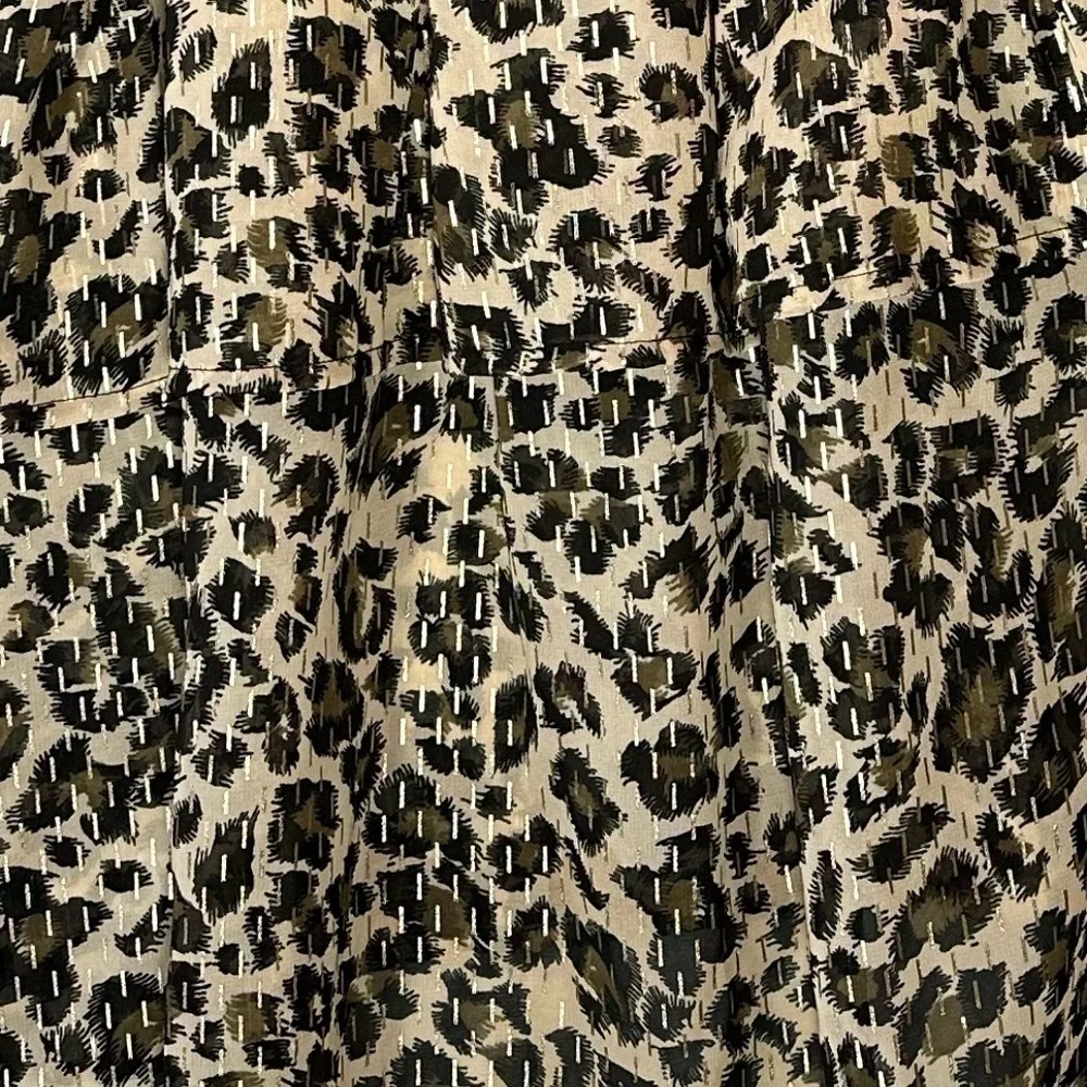 Walter Baker Leandria Dress Surplice Hi-Low Tiered Ruffle Hem Leopard Print NEW - Picture 7 of 17